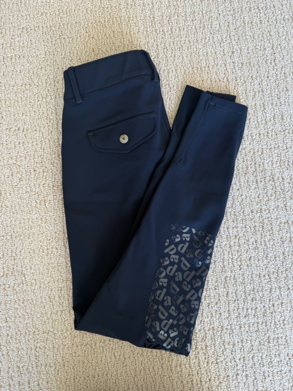 Dada Sport Giovani Grip Knee Grip Breeches in navy size 38